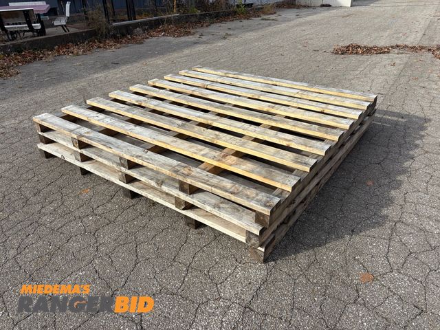 Lot 30-40 - LOT OF (3) 96"x96" Wood Skids / Pallets constructed of 4x4s and 2x6s  

Seller will assist with load...