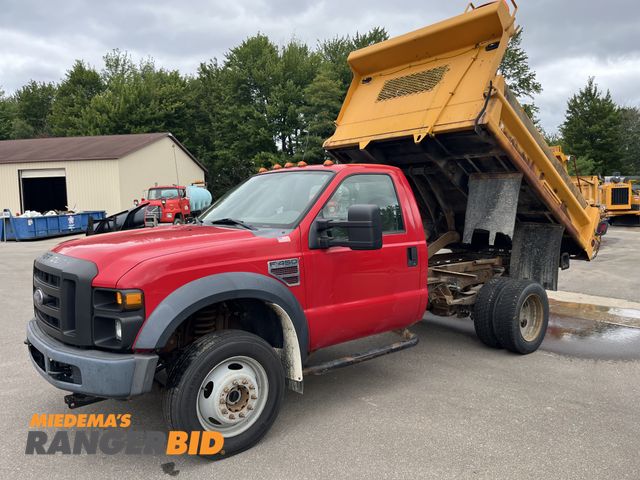 Lot 30-1706 - 2008 Ford F-450 Regular Cab Dump Bed Pickup Truck 4x4