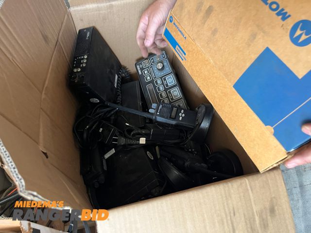 Lot 30-3907 - . Lot includes this pallet of old radios. Seller will load. .