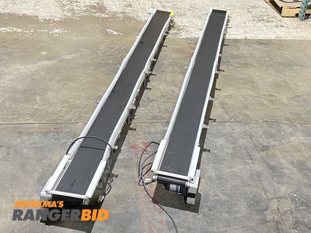Lot 30-31 - LOT OF 2 MiSUMi SVKB-150-3000-25-TA115-SCM-5-D-B-SCB-CW-MK Belt Conveyor 3000mm x 150mm

Seller will...