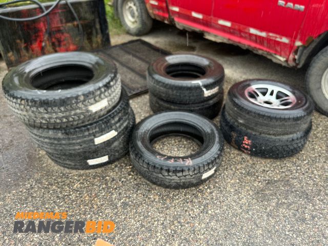 Lot 30-3591 - Lot of (8) tires various sizes, some new
