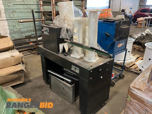 Lot 30-2441 - Preferred Pavkaging PP1519EC Heat wrap / shrink wrap packaging unit with conveyor Seller will load.