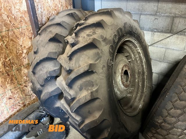Lot 30-3521 - 2 Good Year 16.9 - 30 Tires with rims Seller will load.