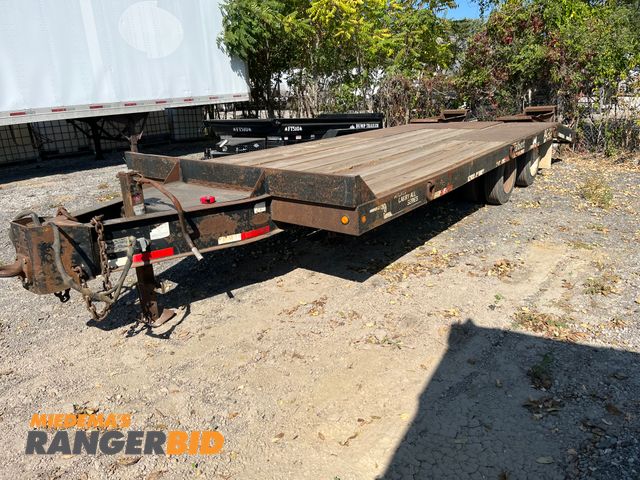 Lot 30-2904 - 2001 Talbert AC-20 30' Tag with Ramps Tandem Axle Flatbed Trailer Flat Bed Trailer