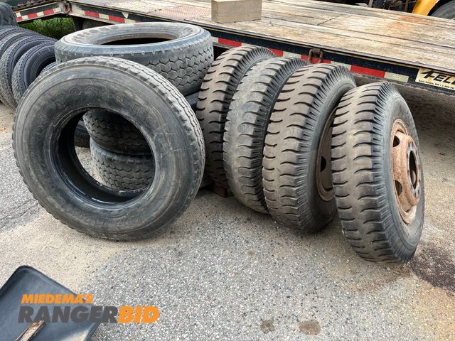 Lot 30-3570 - 8 Truck Tires, 4 with rims