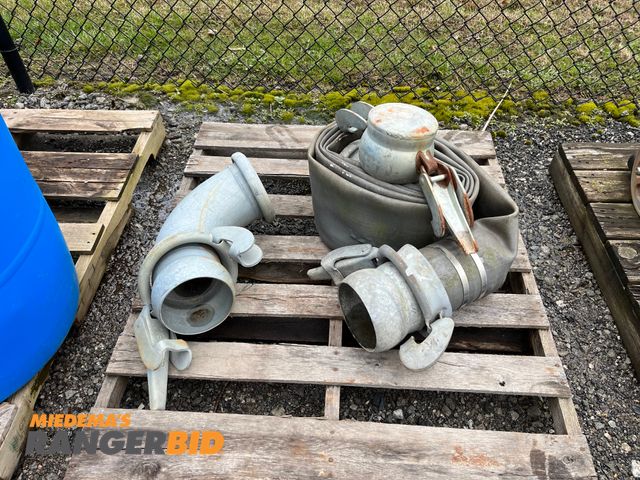 Lot 30-2588 - Large Hose with fittings 6"