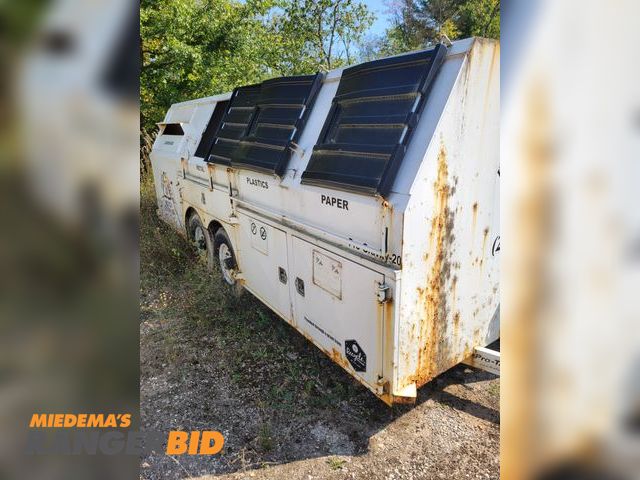 Lot 30-2002 - Lot of (1) Tandem Axle Towable Recycle Dumpster