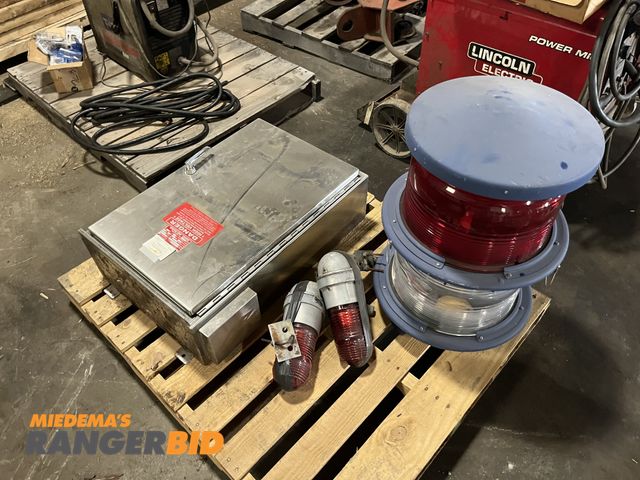 Lot 30-891 - Stainless Steel Control Panel with Red Beacon