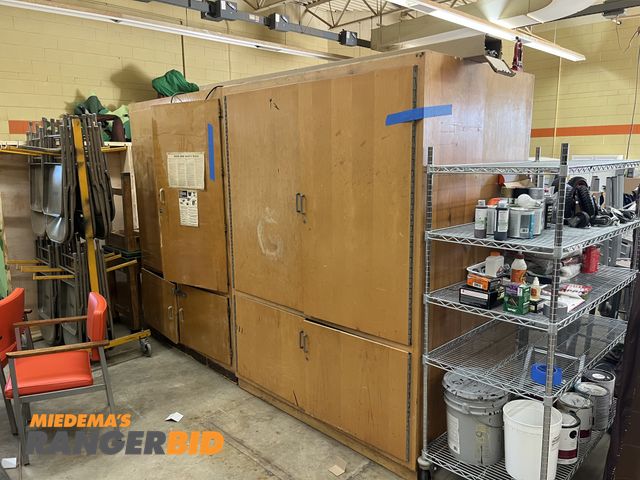 Lot 30-1070 - (4) Wooden Tool Cabinets All are the same size