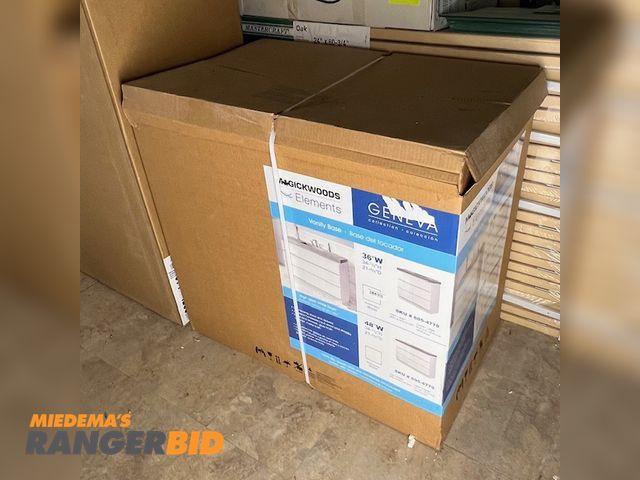 Lot 30-28 - 1 Magickwoods Elements 30236 and 51543 Bath Vanity with one-piece sink countertop