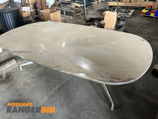 Lot 30-764 - Conference Table approx. 8' x 4' scratches on top, wood finish