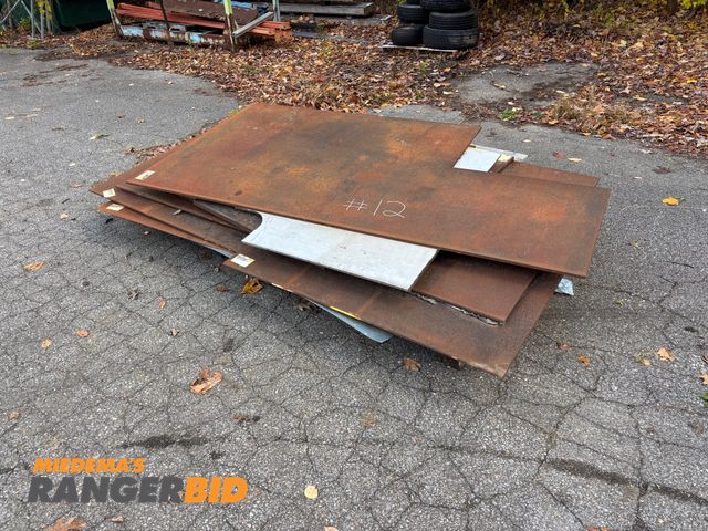 Lot 30-12 - LOT OF Sterel Plates, Cutout sheets, Stainless and Regular Steel, Various Thicknesses

Seller will a...