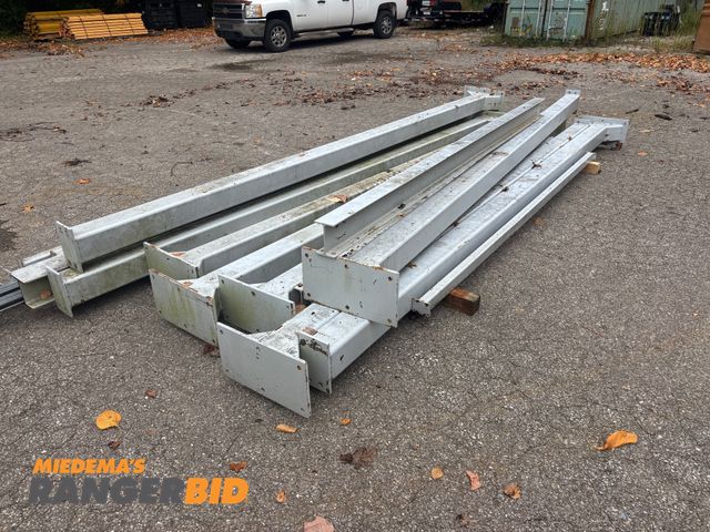 Lot 30-54 - LOT OF Steel I-Beams and Support Columns - Includes (8) 6”x6” x 182.5” Steel Columns, (1) 6”x6.5” x ...