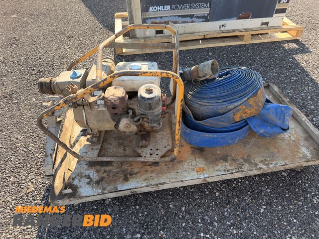 Lot 30-4238 - Wacker PT3A Trash Pump with Hose Gas Powered