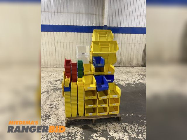 Lot 30-264MV - Pallet of various Plastic Bins and Storage Totes. See Images.     The seller can assist with loading...