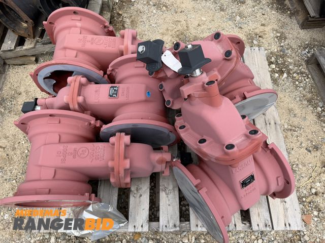 Lot 30-5820 - Lot of (5) Lansdale, part #LVPVMJMJ, fire main gate valves for 8" diameter pipe.