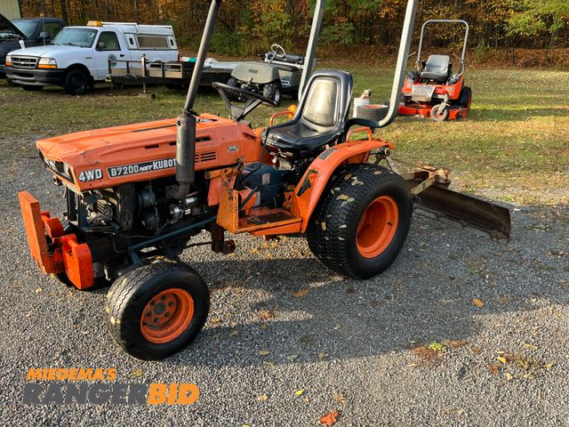 Lot 30-3026 - Kubota B7200 HST Tractor •	Municipality owned, regularly serviced, and well maintained.
•	See downloadable video fo...