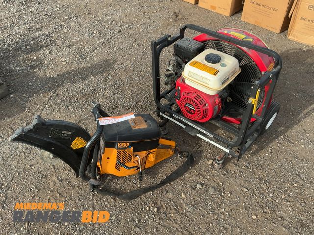 Lot 30-2355 - Lot of (1) Partner K950 14" Gas Powered Cut Off Saw, No Blade, Engine Turns Over but Would Not Start...
