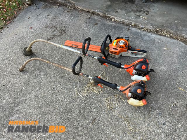 Lot 30-3049 - (3) Lot includes (1) Stihl hedger, and (2) spin trimmers