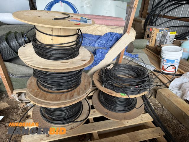 Lot 30-5751 - (4) partial spools of Cleerline SSF, 6 strand, OS2 fiber optic cable, includes various cut sections ...