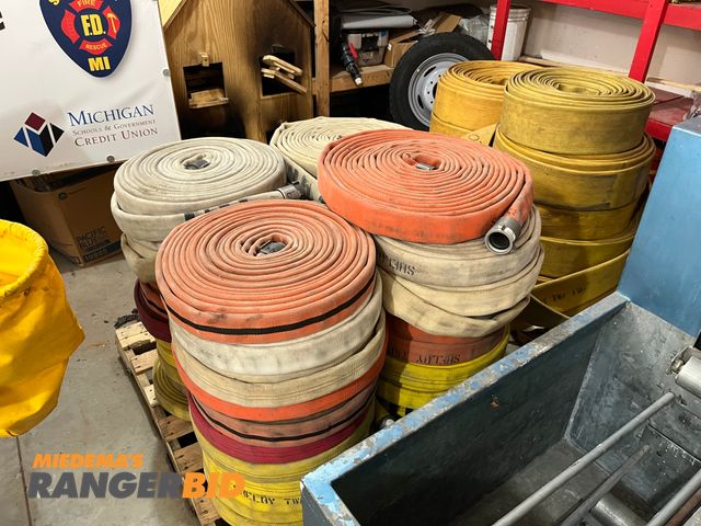 Lot 30-3371 - 2 pallets of fire hose.  Buyer is responsible for removal.