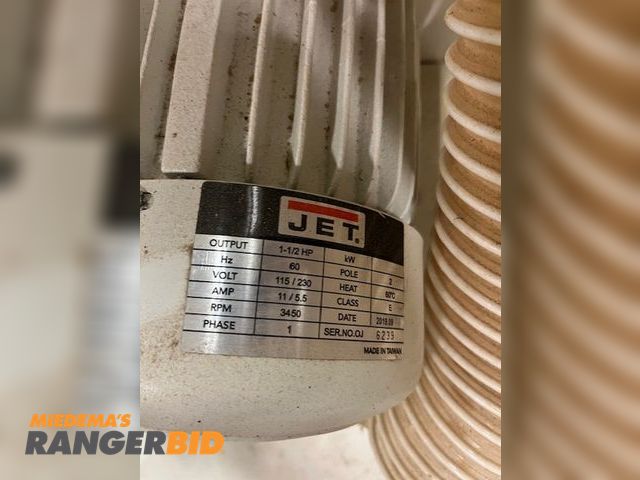 Lot 30-909 - 2019 jet vortex cone Jet vortex cone dust collector single phase  1 1/2 hp 115/230 volt in working c...