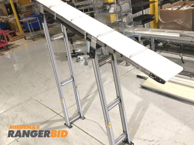 Lot 30-30 - Dorner 22EDM12-073320D050503 2200 Series Cleated Conveyor 88" Long x 12" Wide

Seller will assist wi...
