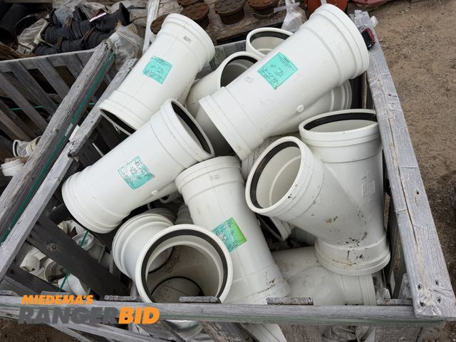 Lot 30-5827 - Lot of approx. (14) 8" x 8" x 8" PVC Y's.