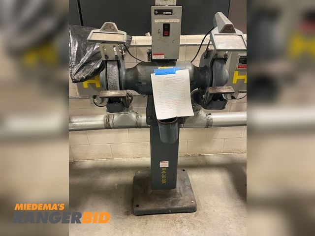 Lot 30-905 - Baldor electric electric grinder Baldor electric grinder on stand in good working condition 208/230/...