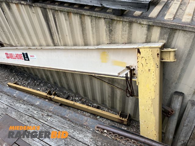 Lot 30-1049 - Abelle-Howe 2 Ton wall mounted Jib Crane approx. 19'
