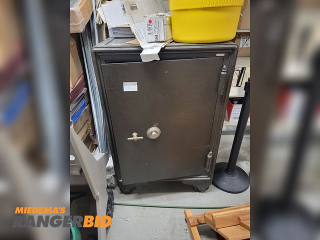Lot 30-10087 - Old safe, comes with combination. 49”T x 32”W x 29”D  Seller will load.