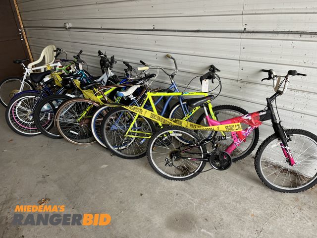 Lot 30-1924 - Lot includes all the bikes shown. Including e bike.