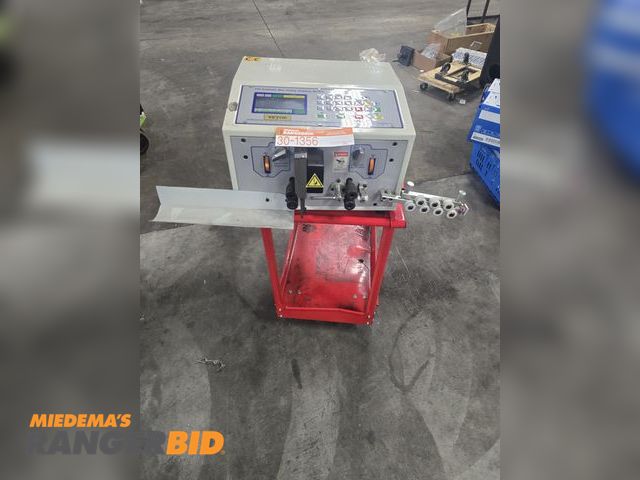 Lot 30-1356 - Automatic Wire Feed, Cut, and Strip machine.  Like new condition.