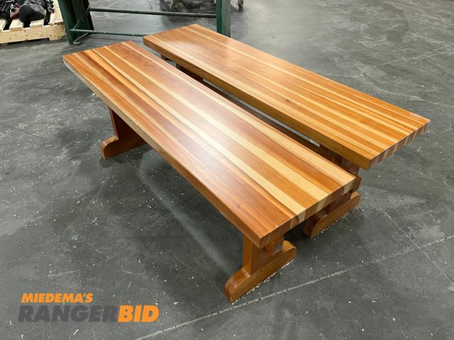 Lot 30-3842 - (2) Cherry Benches See pics for dimensions.