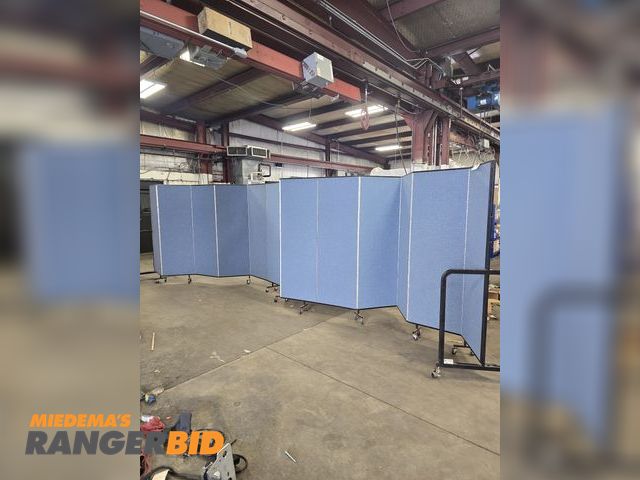 Lot 30-2813 - Screenflex portable partition for Churches, Schools and businesses.
- A multi‑panel, accordion‑foldi...