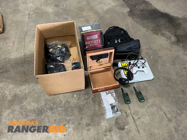 Lot 30-2488 - Lot includes Beats Headphones, Samsung Smart Watch, Xbox One, Marvel complete set, Humidor...