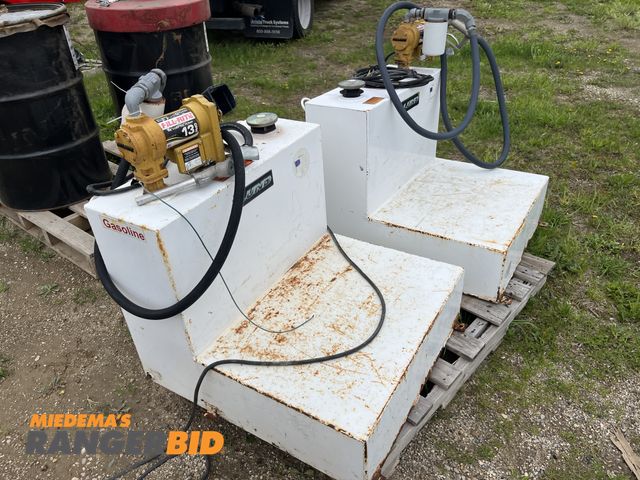 Lot 30-4344 - (2) Lund Fuel Tanks Diesel and Gas, comes with pumps