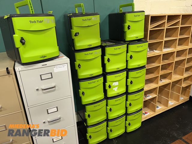 Lot 30-2067 - 15 Copernicus Tech Tub 2 Stackable Chromebook Lockbox Plastic