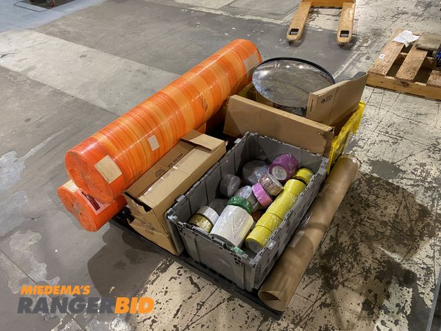 Lot 30-2 - LOT OF Misc. Facility Supplies, Colored Tape, Ergo-Decking, Bulk Mat Filters, etc.  

Seller will as...