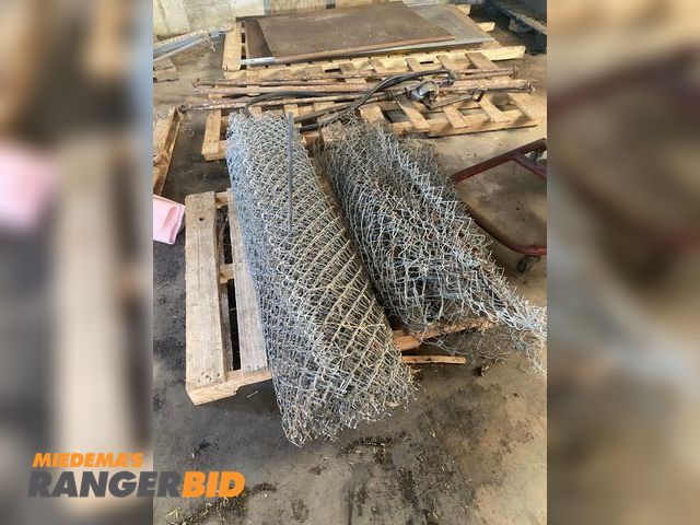 Lot 30-1003 - 2 Rolls of Chain link Fencing Used 2 Partial rolls of chain link fencing, lengths of rolls unknown.

 Please make your own in...