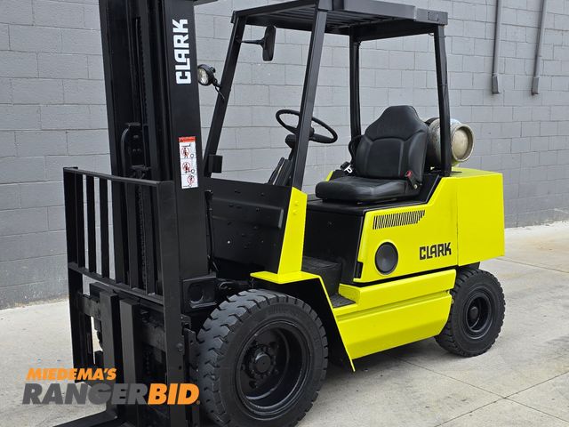 Lot 30-198 - Clark 6,000lbs Capacity Pneumatic Forklift - See Video for Operation