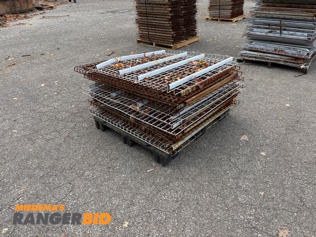 Lot 30-45 - LOT OF (16) Pallet Racking Waterfall Decking, Assortment of sizes, 48" 44" 42"  

Seller will assist...