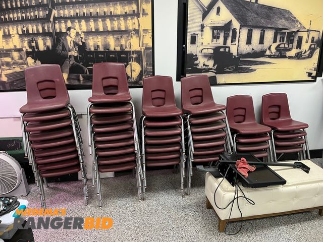 Lot 30-581 - Lot of (40) Stackable Chairs