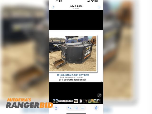 Lot 30-10261 - 2018 Hot box Hot box Hot box 2018 hot box in excellent condition