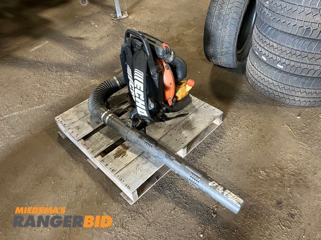 Lot 30-4032 - 1 Echo PB755T Portable Gas Powered Recoil Start backpack Blower Runs and operates, may need the carb cleaned. Municipality owned.