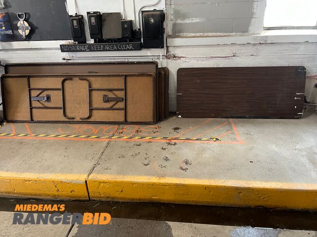 Lot 30-582 - Lot of (5) 8' tables and (1) 6' table