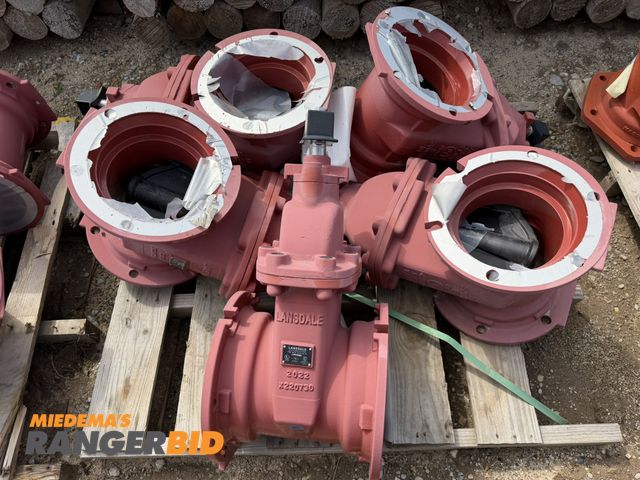 Lot 30-5808 - Lot of (5) Lansdale, part #LVPIVMJMJ, fire main gate valves for 8" diameter pipe.