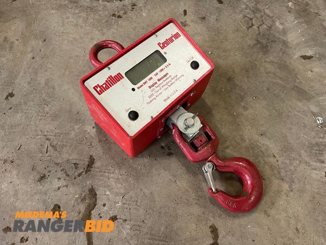 Lot 30-3059 - Chatillon Centurion  DWT 1000lb capacity Digital Crane Scale Battery Powered Has not been calibrated...