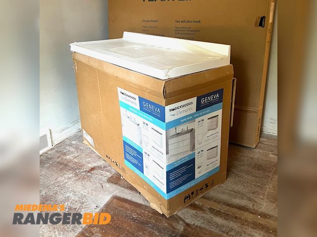 Lot 30-27 - 1 Magickwoods Elements 30237 and 51544 Bathroom vanity with one-piece sink countertop