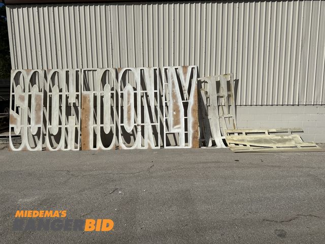 Lot 30-LCRC - STENCILS - 17 HOMEMADE OLD WOOD MULTIPLE OLD ROAD STECILS; LETTERS AND SHAPES. ALL ARE SOLID AND USEABLE. KIND ...